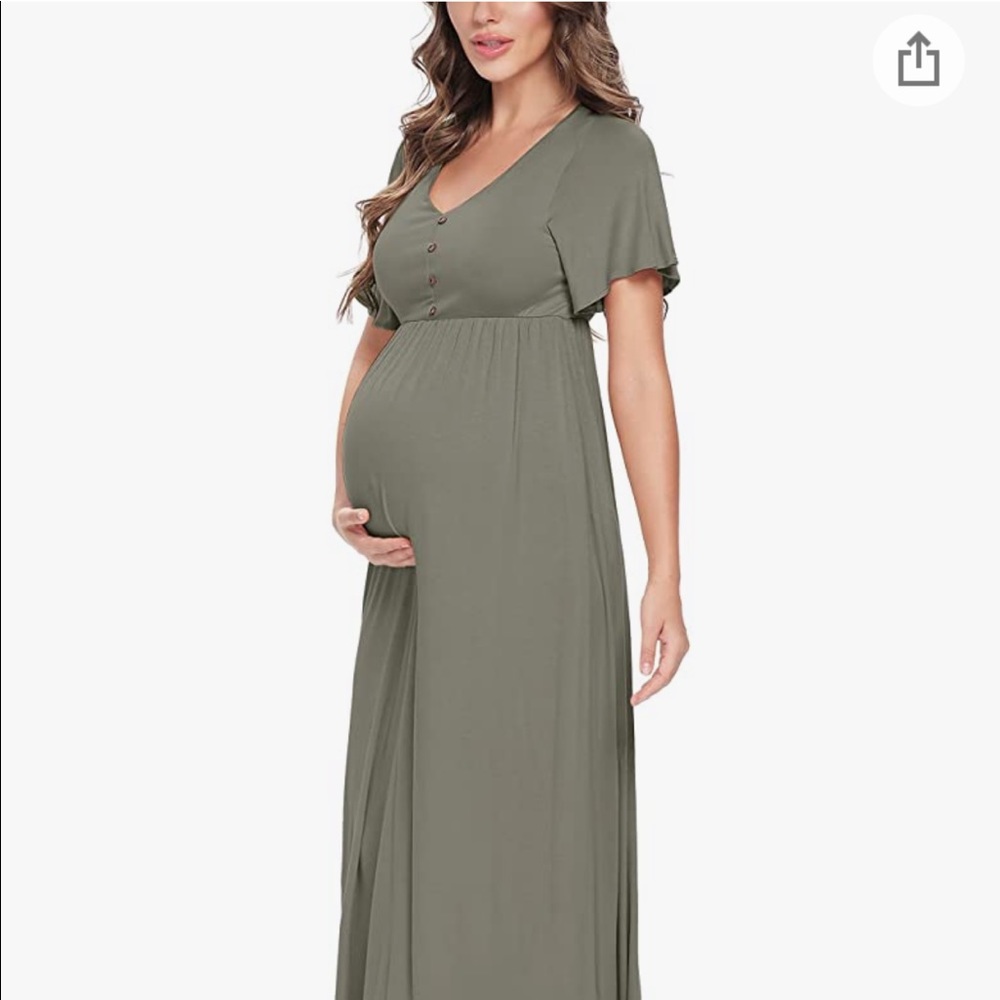 NWOT Sage Maternity Maxi Dress